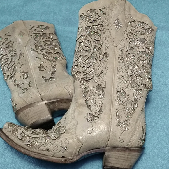 Corral Shoes - Corral Glitter Inlay Boots